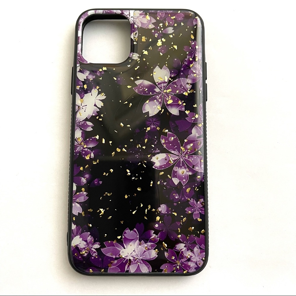 Purple flowers Apple IPhone 11 Pro Max case